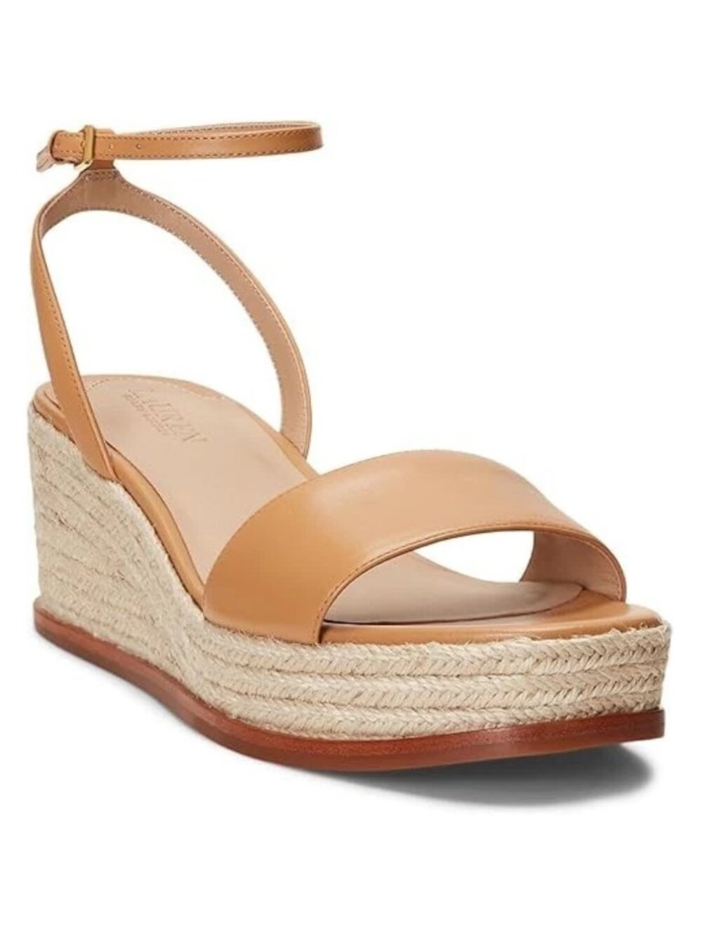 Lauren Ralph Lauren Leona Espadrille Platform Wedge Sandal US Size 9.5